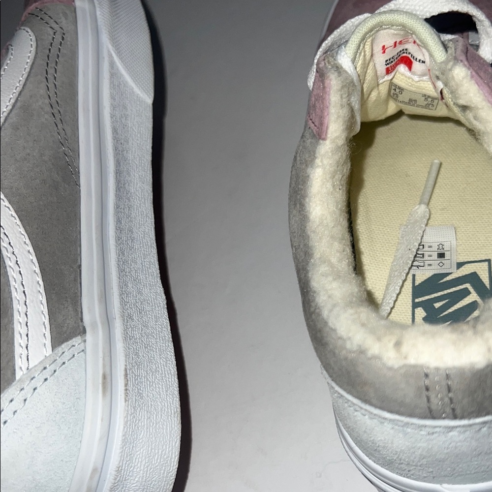 Vans Mauve and Charcoal Sneakers - Picture 7 of 10